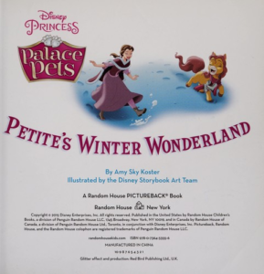 Petite's winter wonderland book cover