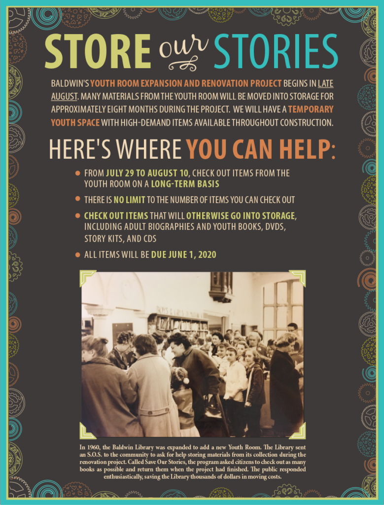 Store Our Stories flier