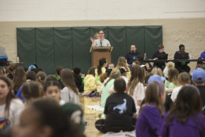 Maria Williams emcees Battle