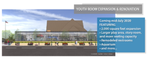 Youth Room expansion - July opening