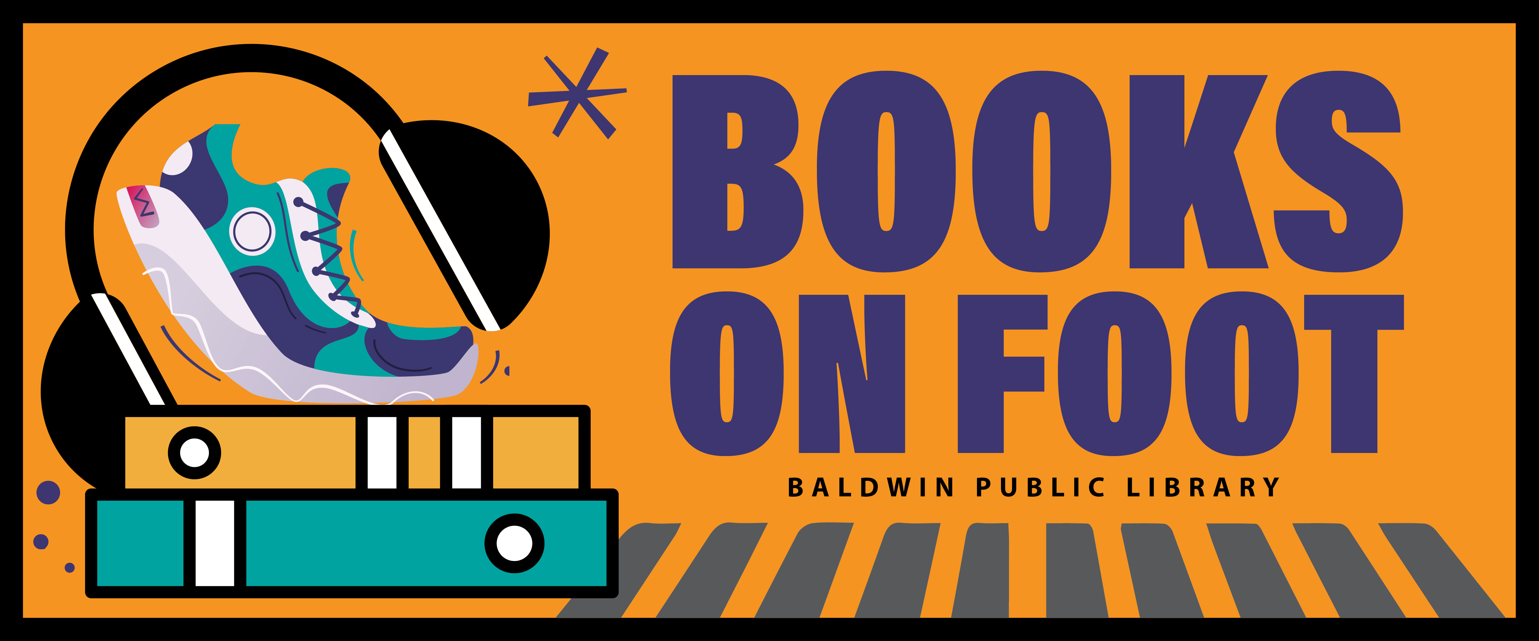 Books on Foot Logo