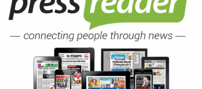 Press Reader logo with various mobile devices