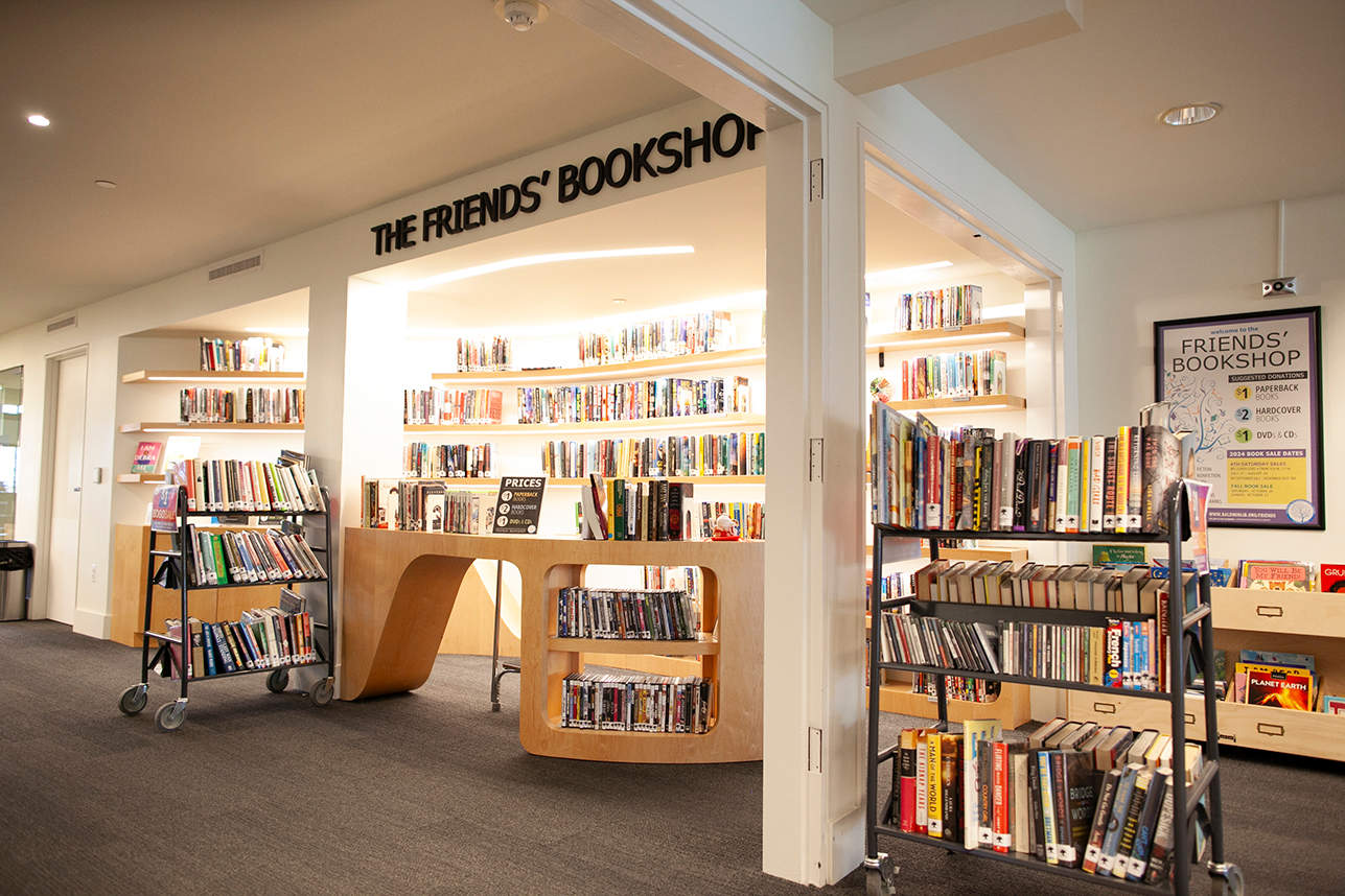 Friends Bookshop in library gallery
