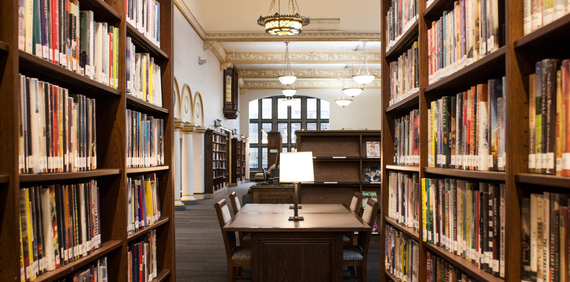 Grand Hall shelving and study tables