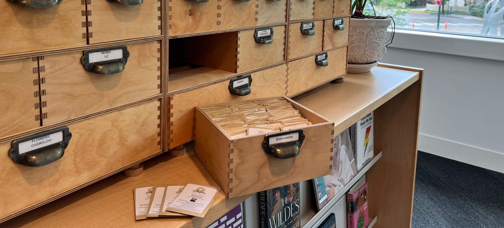 Baldwin seed library drawers